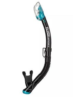 TUSA Sport Hyperdry Elite Dry Top Snorkel -Mares Diving Shop TUSA Sport Hyperdry Elite Snorkel Black Ocean Green