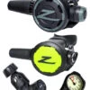 Zeagle F8 Regulator Set (DIN Or Yoke) & Free Termo Gauge -Mares Diving Shop Zeagle F8 Envoy II Termo Gauge Regulator Set Yoke