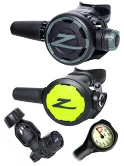 Zeagle F8 Regulator Set (DIN Or Yoke) & Free Termo Gauge